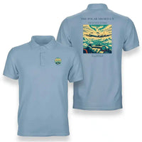 Thumbnail for VINTAGE G4086 - The Polar Shortcut - Double-Side Polo T-Shirt design on lightblue