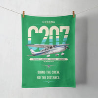 Thumbnail for Cessna T207A Stationair 8 design on green towel