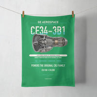 Thumbnail for CF34-3B1 design on green towel