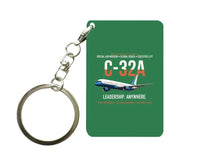 Thumbnail for C-32A SPECIAL AIR MISSION Key Chain design on green key chain