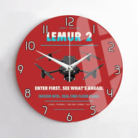 Thumbnail for BRINC LEMUR 2 design on red no frame wall clock