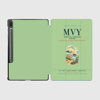 Thumbnail for Martha's Vineyard Airport (MVY) design on light green samsung tablet tablet case