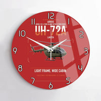Thumbnail for Airbus UH-72A Lakota design on red no frame wall clock