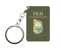 Thumbnail for Duluth International Airport (DLH) design on green army key chain