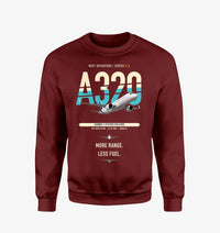 Thumbnail for Airbus A320neo design on wine red sweatshirt