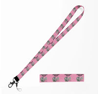 Thumbnail for Boeing 747 & GENX Engine lanyard - pink