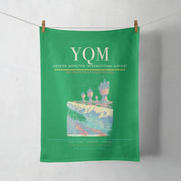 Thumbnail for Greater Moncton International Airport (YQM) design on green towel