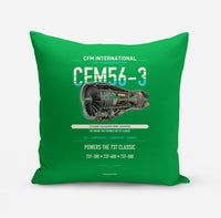 Thumbnail for CFM56-3 design on green pillow