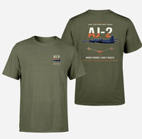 Thumbnail for AJ-2 Savage Tanker design on green army double-side t-shirt, double-side print