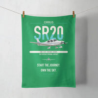 Thumbnail for Cirrus SR20 design on green towel