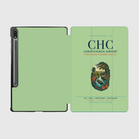 Thumbnail for Christchurch Airport (CHC) design on light green samsung tablet tablet case