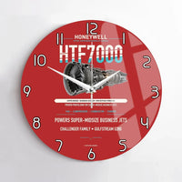 Thumbnail for HTF7000 design on red no frame wall clock