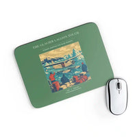 Thumbnail for VINTAGE G4349 - The Glacier Lagoon Touch - Designed Mouse Pads design on green rectangle