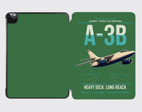 Thumbnail for A-3B Skywarrior design on green ipad tablet case