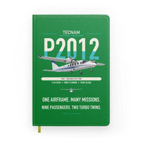 Thumbnail for Tecnam P2012 Traveller design on green notebook