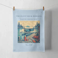 Thumbnail for VINTAGE G4195 - The Float Dock Morning - Designed Towels design on lightblue