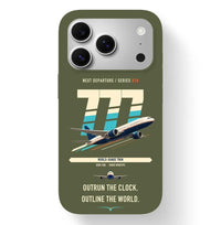 Thumbnail for Boeing 777-200LR design on green army magsafe iphone case