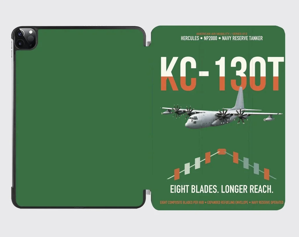 KC-130T NP2000 design on green ipad tablet case
