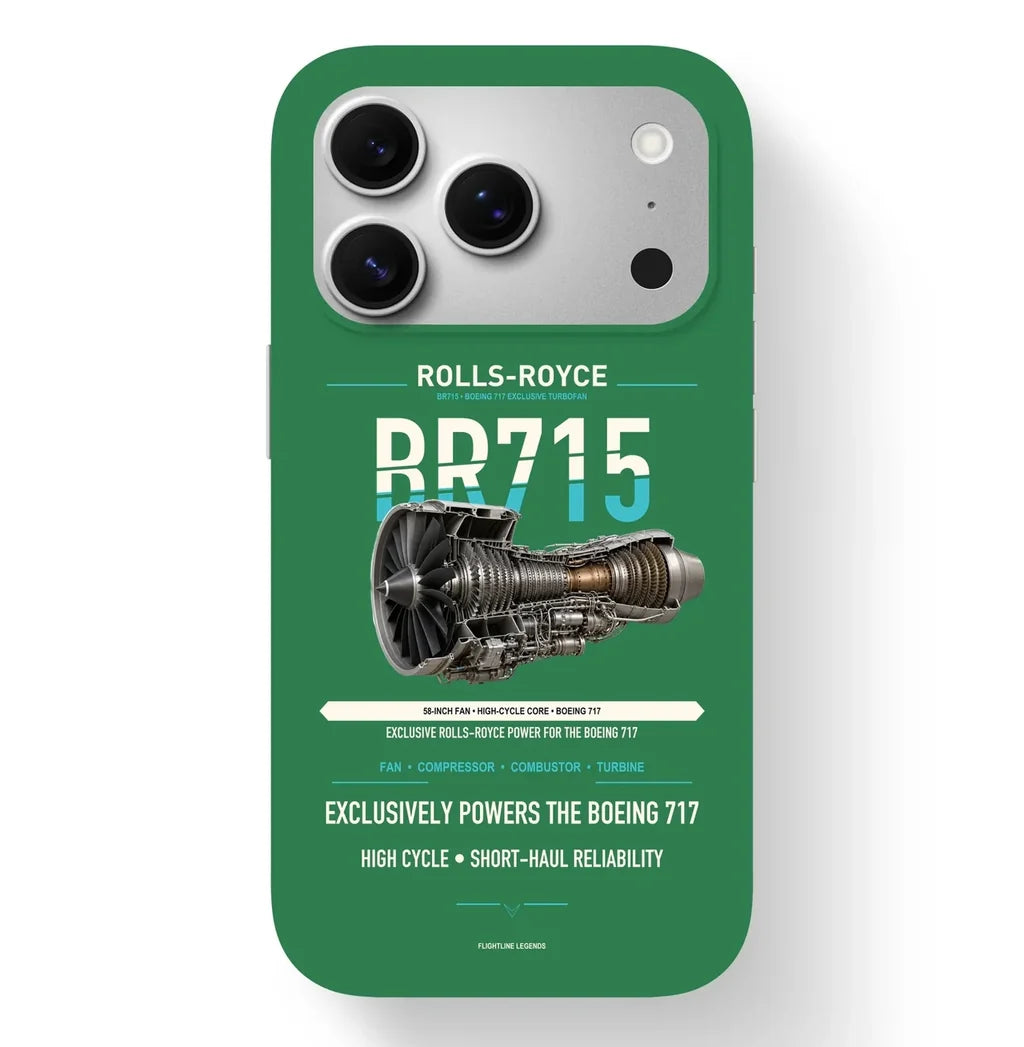 BR715 Case design on green iphone case