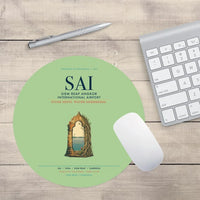 Thumbnail for Siem Reap Angkor International Airport (SAI) design on light green round mouse pad