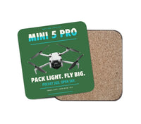 Thumbnail for DJI Mini 5 Pro design on green 1 piece coaster