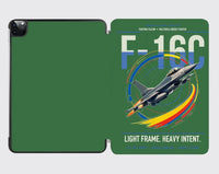 Thumbnail for F-16C Fighting Falcon design on green ipad tablet case