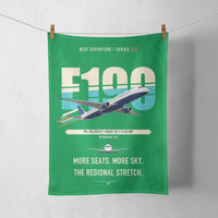 Thumbnail for Embraer E190 design on green towel