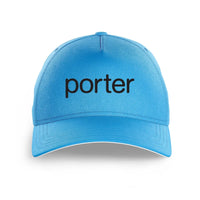 Thumbnail for Porter Airlines logo printed on light blue cap
