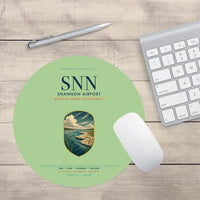 Thumbnail for Shannon Airport (SNN) design on light green round mouse pad