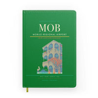 Thumbnail for Mobile Regional Airport (MOB) design on green notebook