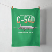 Thumbnail for C-54D Skymaster design on green towel