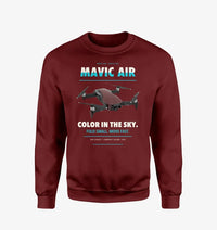 Thumbnail for DJI Mavic Air design on wine red sweatshirt