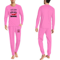 Thumbnail for I Don't Always Stop and Look at Airplanes men pajamas - Pink