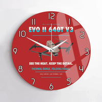 Thumbnail for Autel EVO II Dual 640T V3 design on red no frame wall clock