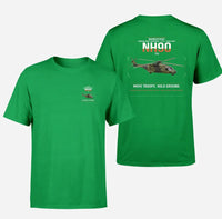 Thumbnail for NHIndustries NH90 TTH design on green t-shirt, double-side print