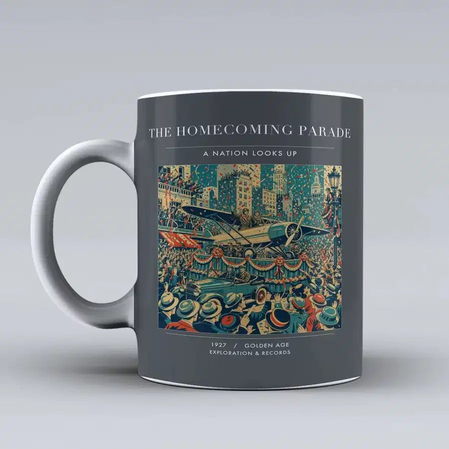 VINTAGE G4053 - The Homecoming Parade - Ceramic Mug design on gray