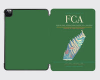 Thumbnail for Glacier Park International Airport (FCA) design on green ipad tablet case