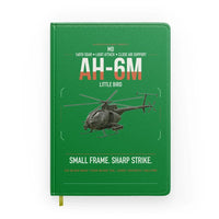 Thumbnail for MD AH-6M Little Bird design on green notebook