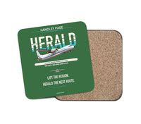 Thumbnail for Handley Page HPR.7 Dart Herald design on green 1 piece coaster