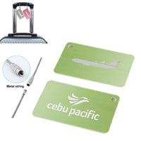 Thumbnail for Cebu Pacific Aluminum Airplane Luggage tag in green