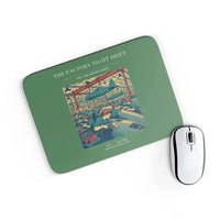 Thumbnail for VINTAGE G4502 - The Factory Night Shift - Designed Mouse Pads design on green rectangle