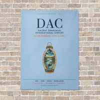 Thumbnail for Hazrat Shahjalal International Airport Dhaka DAC vertical canvas print - no frame - light blue background