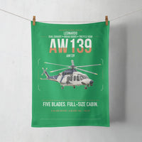 Thumbnail for Leonardo AW139 design on green towel