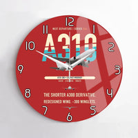 Thumbnail for Airbus A310-300 design on red no frame wall clock