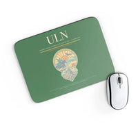 Thumbnail for Chinggis Khaan International Airport (ULN) design on green rectangle mouse pad