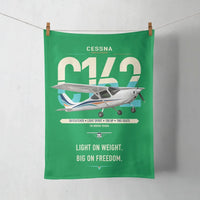 Thumbnail for Cessna 162 Skycatcher design on green towel