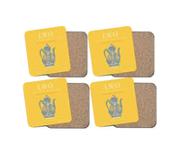 Thumbnail for Lviv Danylo Halytskyi International Airport LWO Coaster 4-Pieces-Set - Yellow