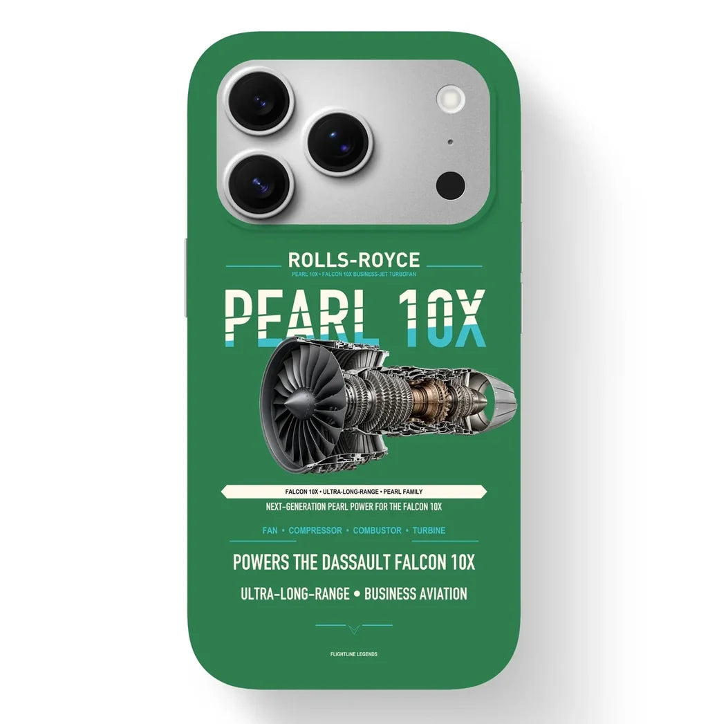 PEARL 10X Case design on green iphone case