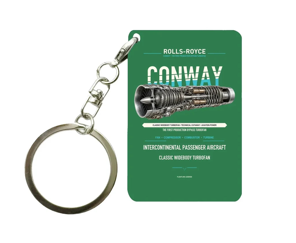 CONWAY Key Chain design on green key chain