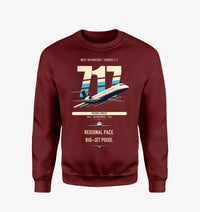 Thumbnail for Boeing 717-200 design on wine red sweatshirt